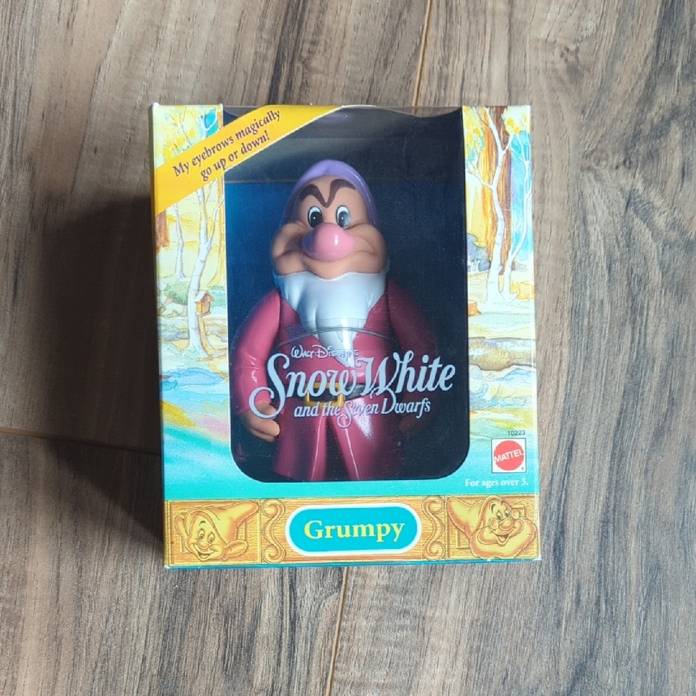 Walt Disney Grumpy Figure - Pink & Red